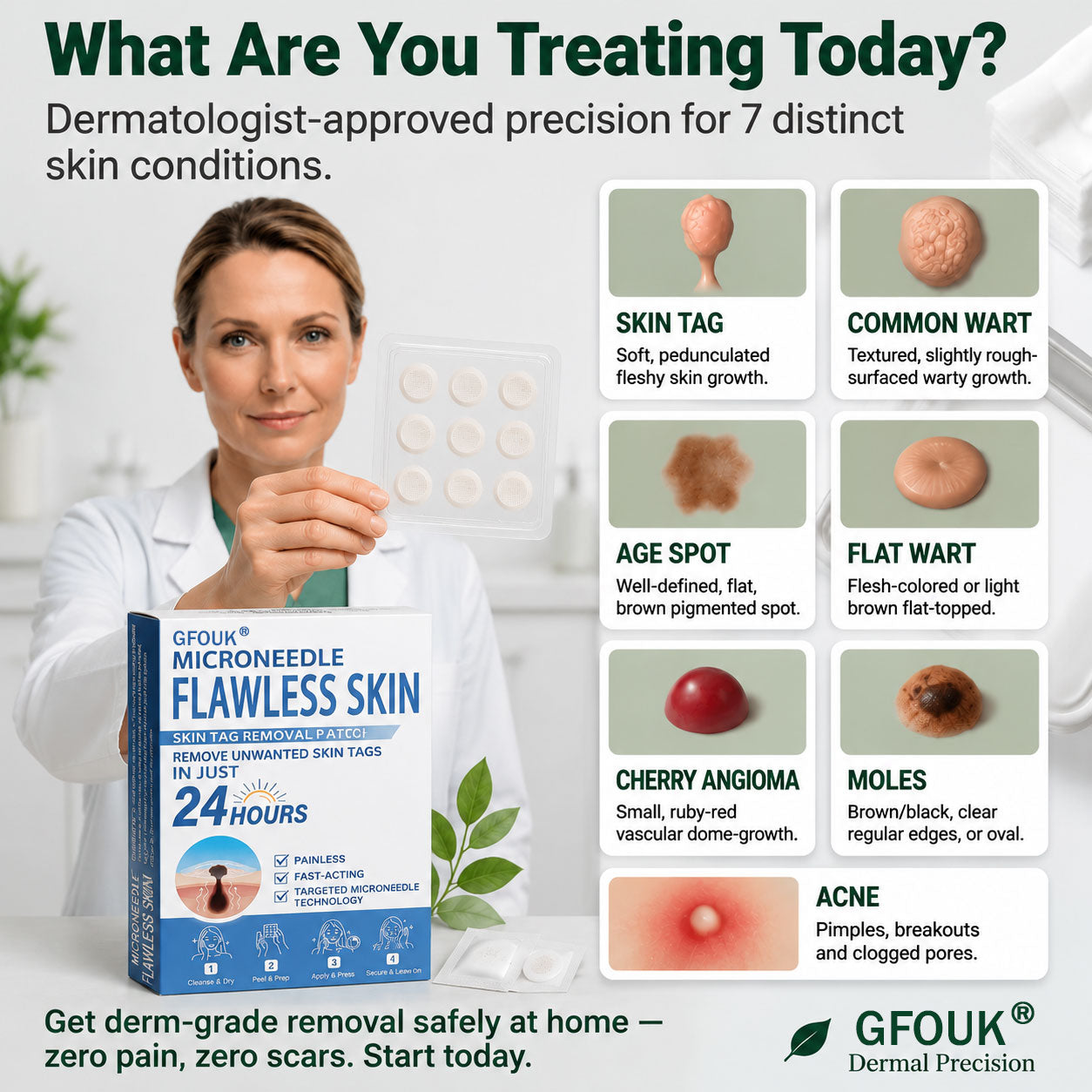 👩‍⚕️🏆 𝐎𝐟𝐟𝐢𝐜𝐢𝐚𝐥 𝐒𝐭𝐨𝐫𝐞 | GFOUK® 🌿 𝐁𝐨𝐭𝐚𝐧𝐢𝐜𝐚𝐥 𝐌𝐢𝐜𝐫𝐨𝐧𝐞𝐞𝐝𝐥𝐞 𝐇𝐲𝐝𝐫𝐨𝐜𝐨𝐥𝐥𝐨𝐢𝐝 𝐏𝐚𝐭𝐜𝐡 (𝐅𝐨𝐫 𝐒𝐤𝐢𝐧 𝐓𝐚𝐠𝐬, 𝐒𝐦𝐚𝐥𝐥 𝐒𝐤𝐢𝐧 𝐆𝐫𝐨𝐰𝐭𝐡𝐬, 𝐖𝐚𝐫𝐭𝐬, 𝐌𝐨𝐥𝐞𝐬, 𝐀𝐠𝐞 𝐒𝐩𝐨𝐭𝐬 & 𝐏𝐢𝐠𝐦𝐞𝐧𝐭𝐚𝐭𝐢𝐨𝐧 𝐂𝐨𝐧𝐜𝐞𝐫𝐧𝐬)
