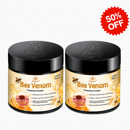 🔥Rolimey™ Bee Venom Skin Treatment Cream British Association of Dermatologists (BAD) Approved(Helping with acne, wart, rosacea, psoriasis, age spots, eczema, and reducing the appearance of stretch marks)🏵️
