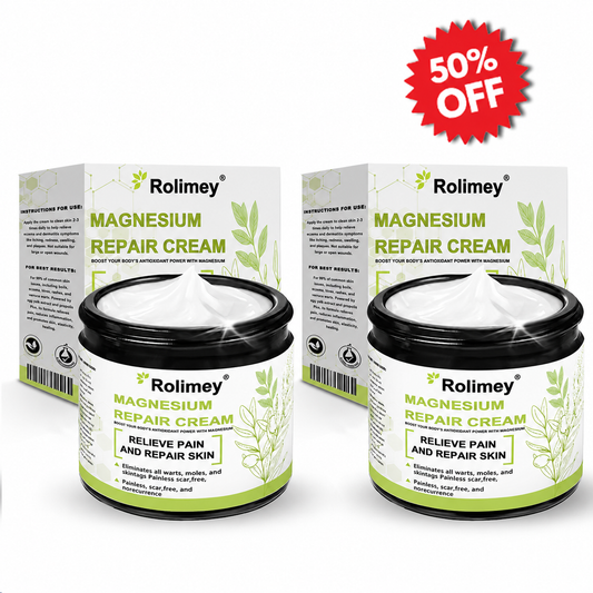 ✅Made in the USA: Rolimey® Magnesium herbal skin repair cream