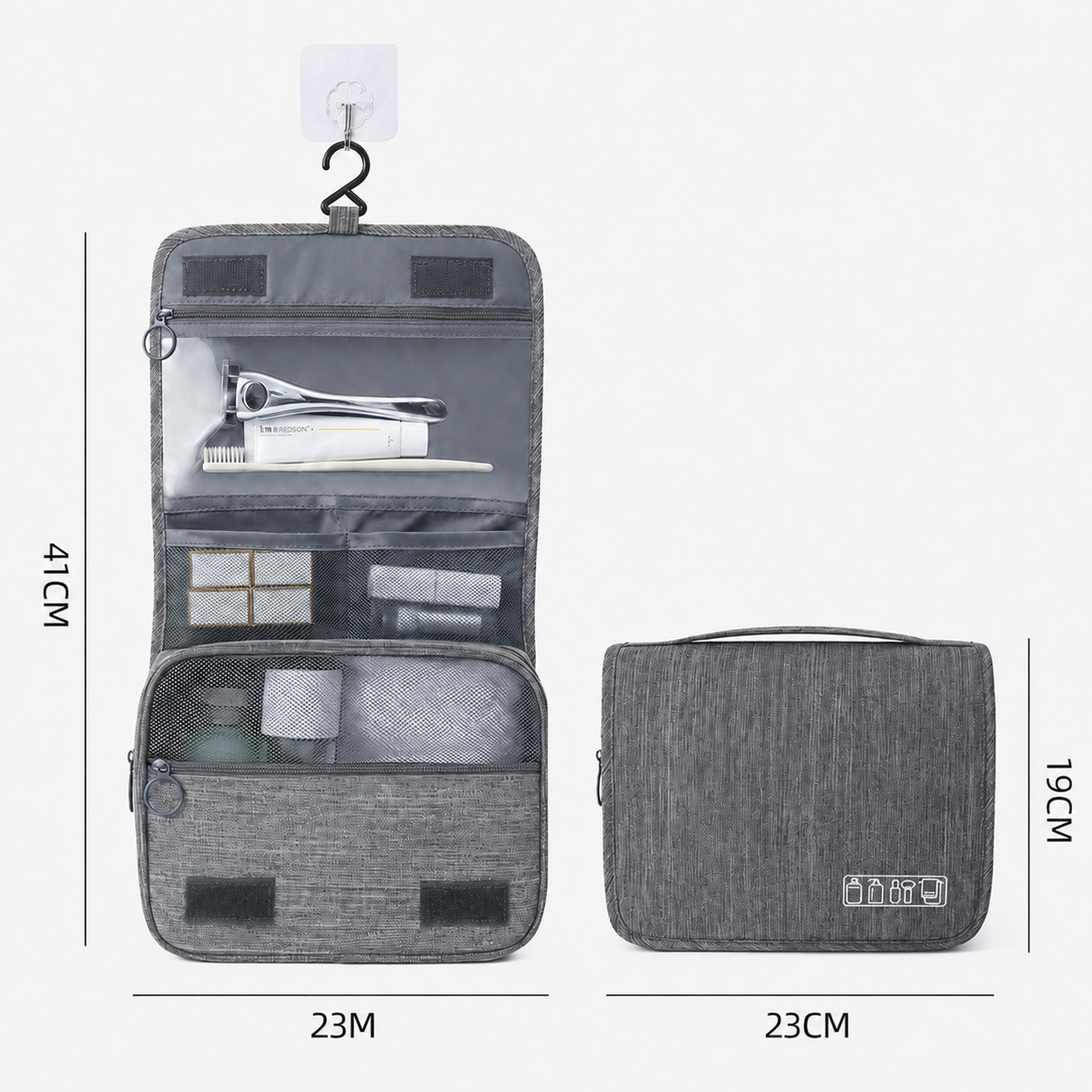 Effortless Travel ✨ Toiletry Organizer Bag - Pack All Your Essentials in Style! 🧳 50% OFF Today Only!
