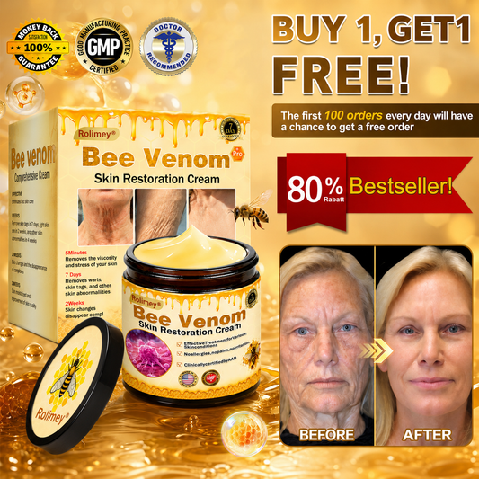 👨‍⚕️ 100,000+ Customers Trust Rolimey® | Bee Venom Pro Firming Cream — Firmer, Smoother, Younger-Looking Skin