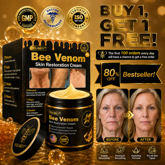 🧩Rolimey® Bee venom Pro Comprehensive Cream —Tightening for Skin Types 🔥