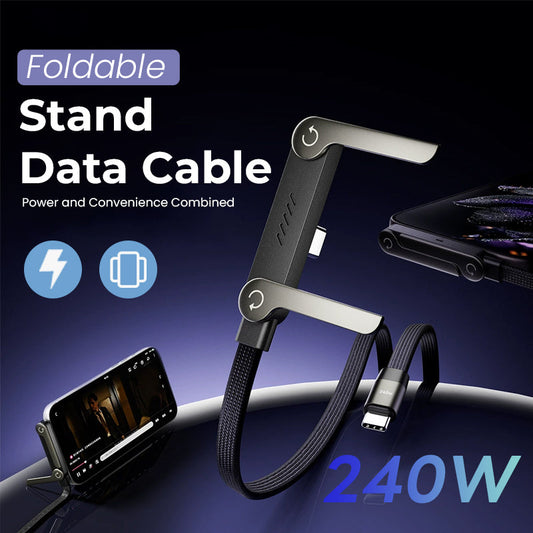 🔥Last Day 60% OFF - ⚡2-in-1 Invisible Holder Charger Cable – 240W Fast Charging Cord with Built-In Phone Stand