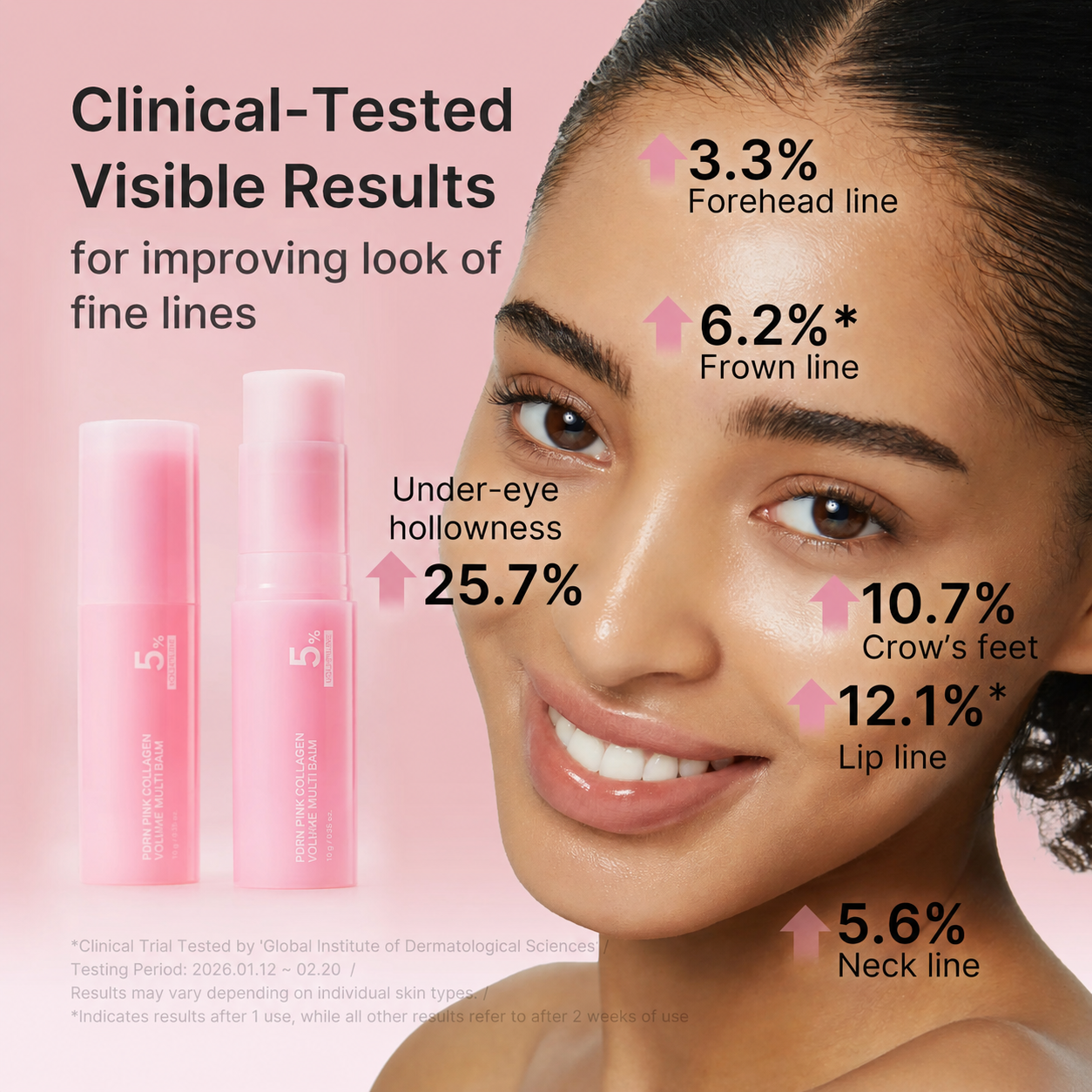 🔥Buy 1 Get 1  Free🔥✨Pink Collagen Volume Multi Balm