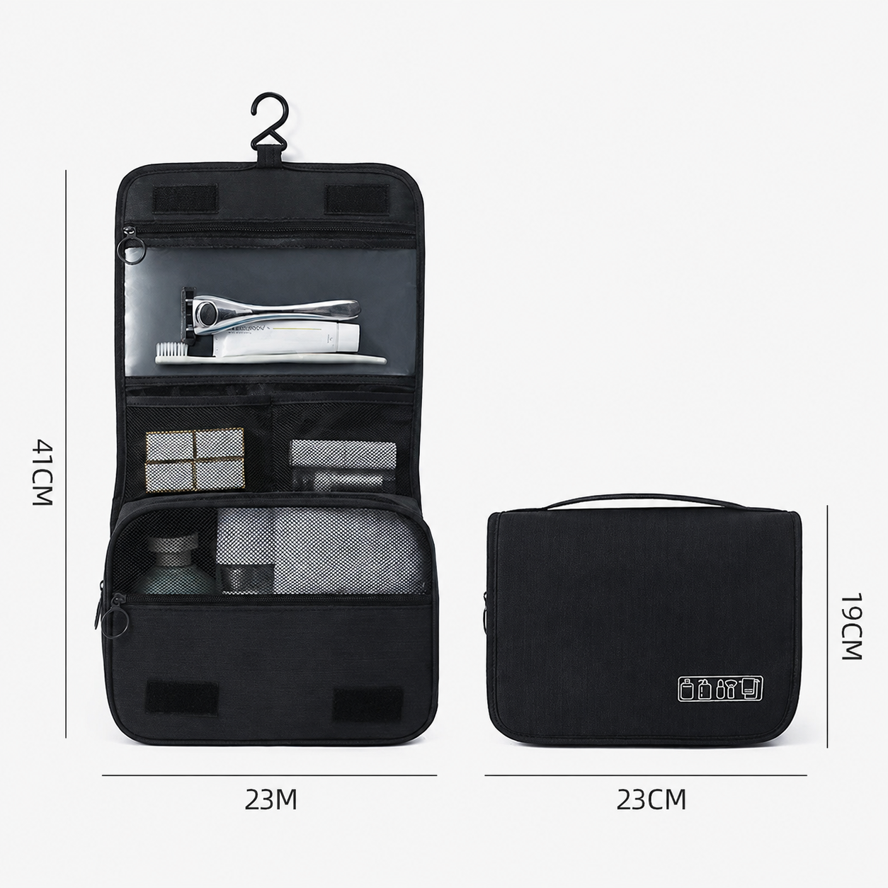 Effortless Travel ✨ Toiletry Organizer Bag - Pack All Your Essentials in Style! 🧳 50% OFF Today Only!