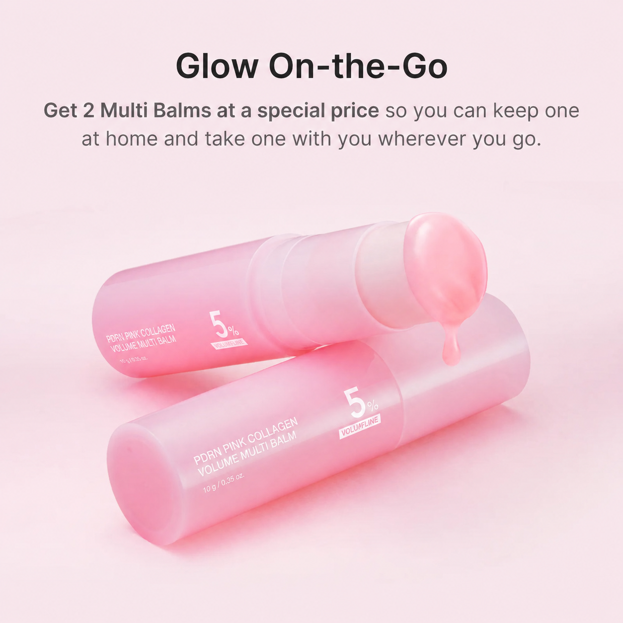 🔥Buy 1 Get 1  Free🔥✨Pink Collagen Volume Multi Balm