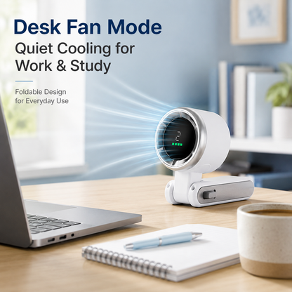 Turbo Cool ✨ Foldable Handheld Fan with Digital Display – Stay Cool Anywhere! 🌬️ 30K+ Happy Customers– Limited Stock!