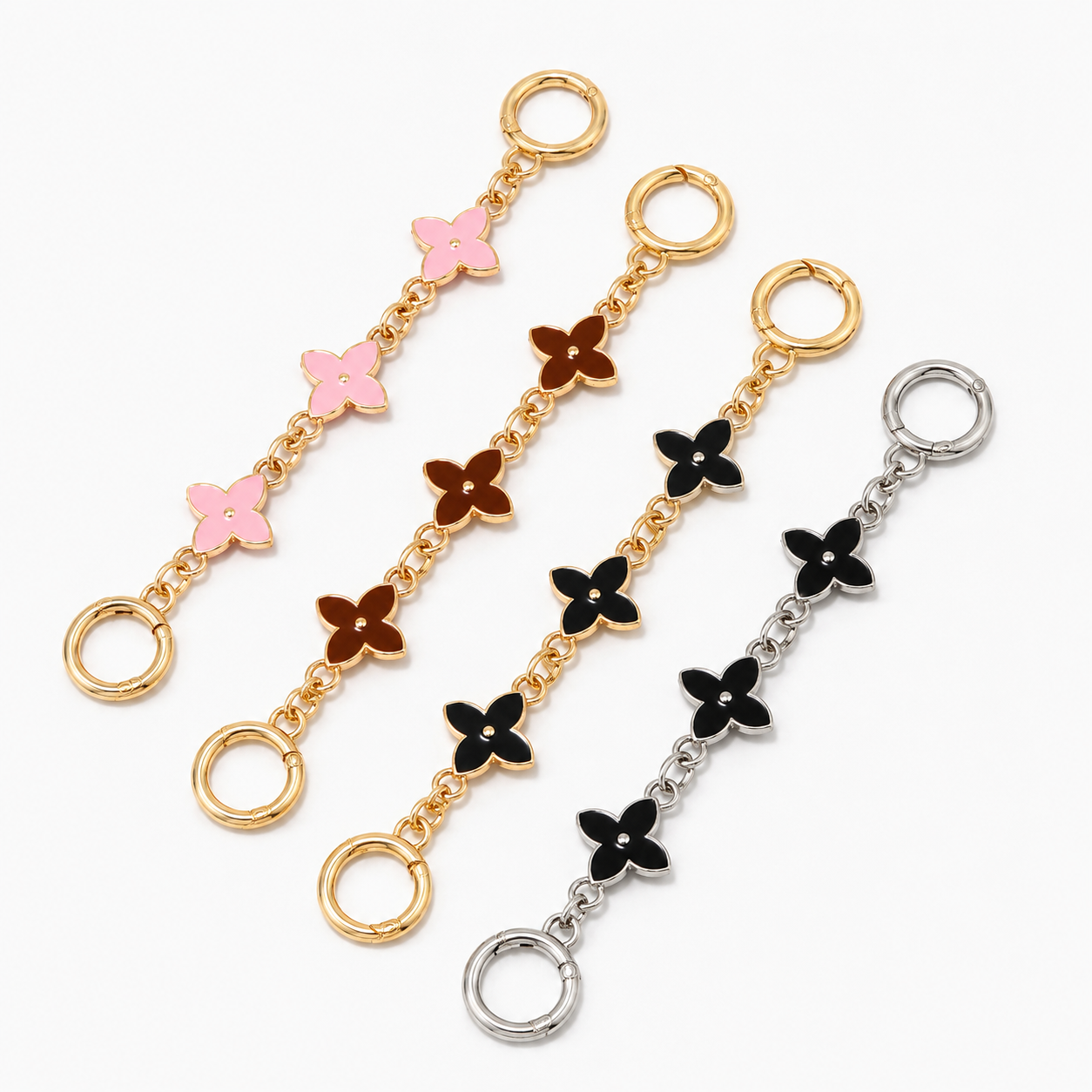Four-Leaf Clover Bag Extension Chain
