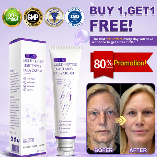 Multi-Peptide Massaging Body Roller Cream- Anti-aging, Hydrating, Skin Firming & Lifting, Skin Repair, Even Tone, Acne and Dark Spot Treatment, Wart and Mole Removal, and Psoriasis Relief.