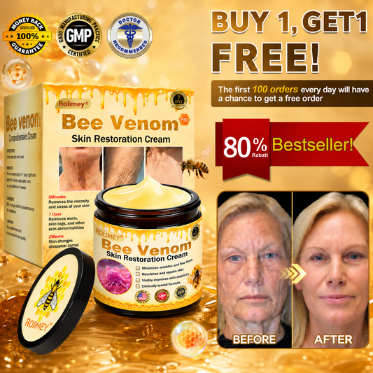 🌟Official Brand Shop丨🐝Rolimey® Bee venom Pro Comprehensive Cream—Tightening for Skin Types