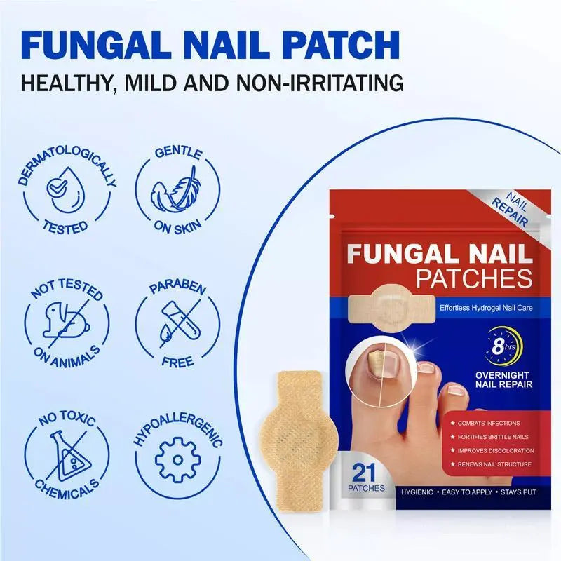 🔥Buy 1 Get 1  Free🔥21 Count/bag Nail Health Care Patches,Toenail Fungus Treatment Extra Strength