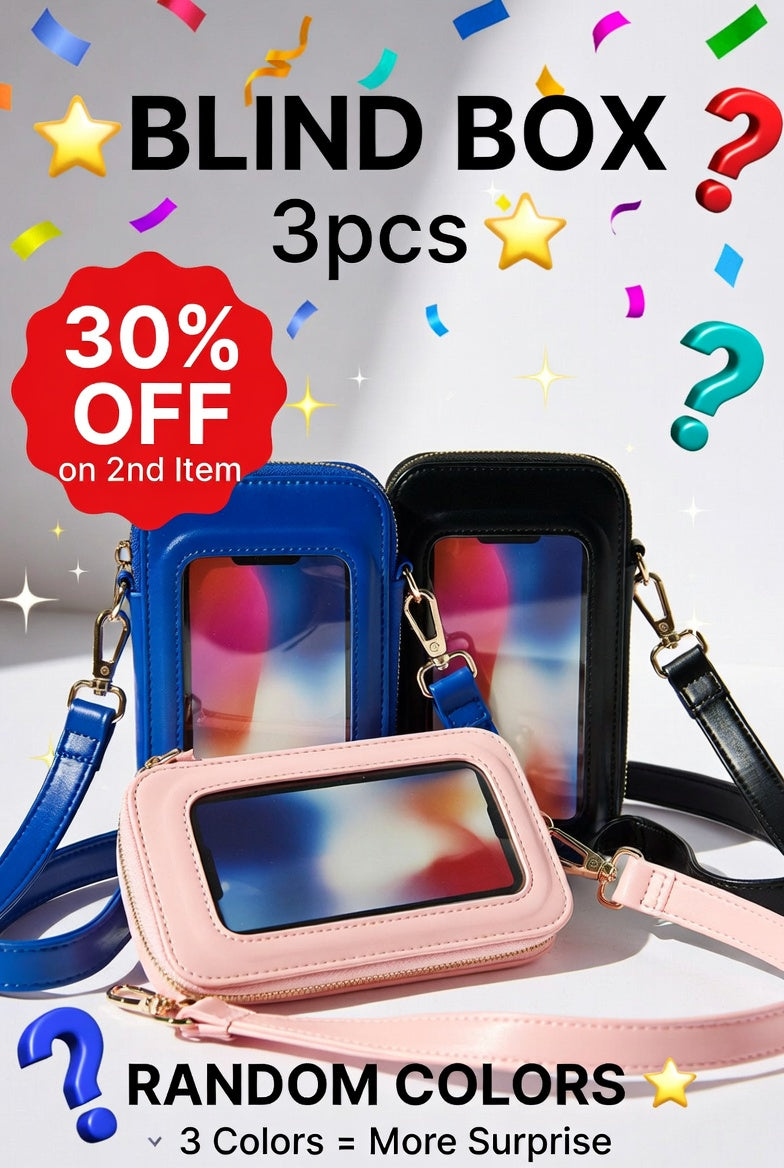 🔥Blind Box 3pcs🔥 Touchscreen Phone Wallet - Only $13.99 Each (Random Colors)