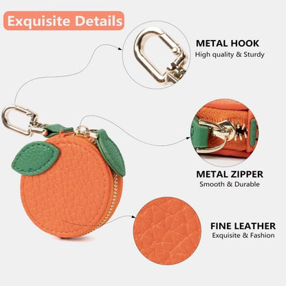 The Best Gift of 2026! 🍊 20,000+ Likes ❤️ “Cute and practical!” — Fruit-shaped AirTag Holder and Coin Purse-1