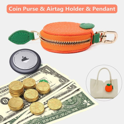 The Best Gift of 2026! 🍊 20,000+ Likes ❤️ “Cute and practical!” — Fruit-shaped AirTag Holder and Coin Purse-1