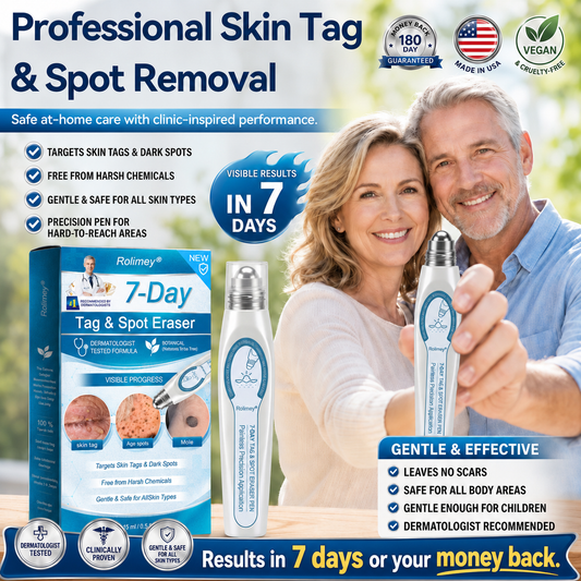 💕Official Brand Shop | Rolimey® 7-Day Roll-On for Skin Spots and Skin Tags – Pain-Free & Scar-Free