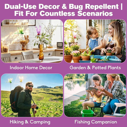 🔥Outdoor Fake Dragonfly Rod Clip, Garden Metal Dragonfly Clip,Repel annoying biting insects